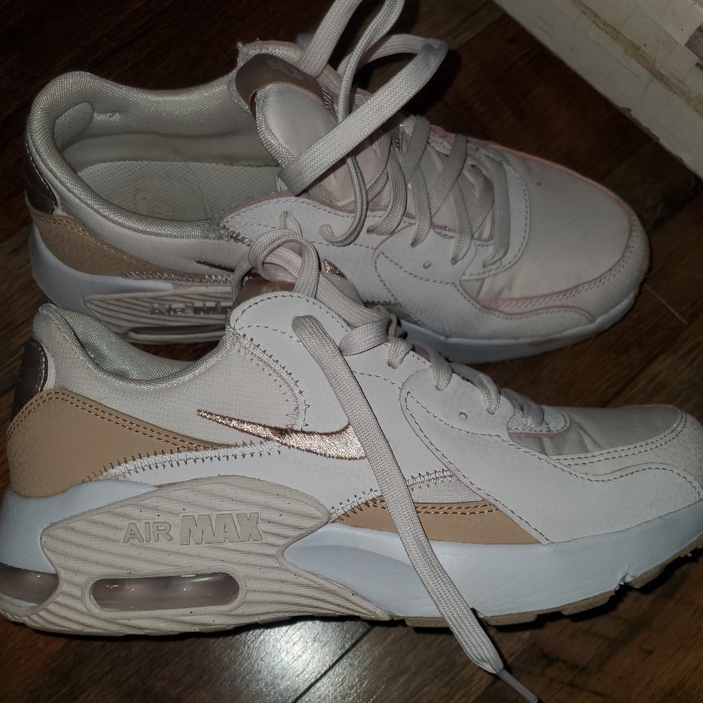 Women's Rose Gold Nike shoes